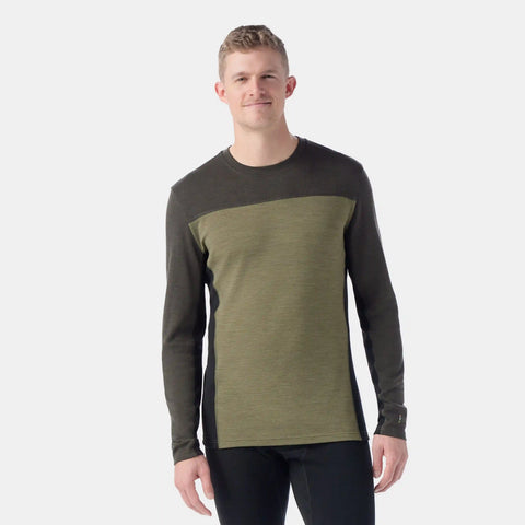 Men's Classic Thermal Merino Base Layer Colorblock Crew Boxed